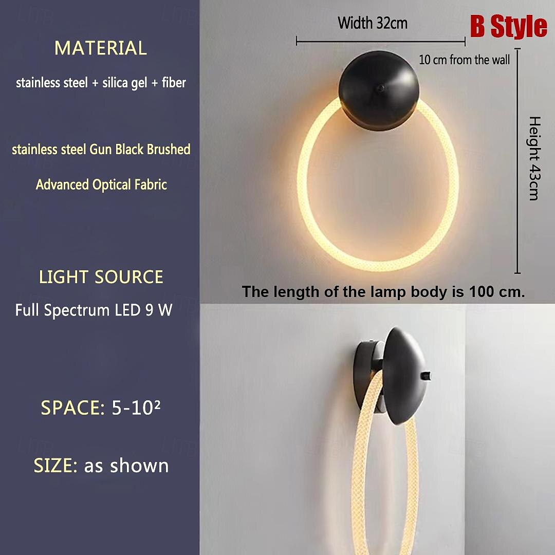 Led Silicone Wall Lamp Woven Texture Pure Silicone 360-Degree Light Interior Decoration Wall Lamp DIY Modeling Wall Lamp Suitable for Bedroom Study Living Room Asle 3000K Warm White 2025 - $82.99 –P2
