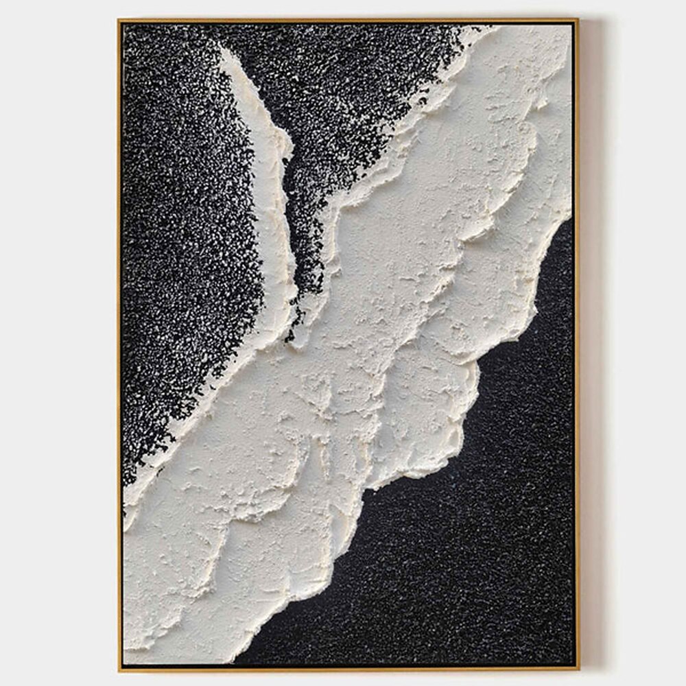 dipinto a mano dipinto con texture nera dipinto fatto a mano astratto in bianco e nero dipinto in bianco e nero arte della parete dipinto in bianco e nero con texture decorazioni per la casa pronto da del 2025 a $125.99 –P5