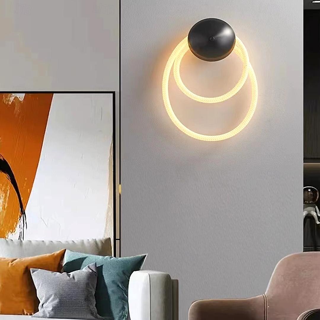 Applique LED en silicone texture tissée silicone pur lumière à 360 degrés décoration intérieure applique bricolage modélisation applique adaptée pour chambre étude salon asle 3000k blanc chaud de 2025 ? $82.99 –P3
