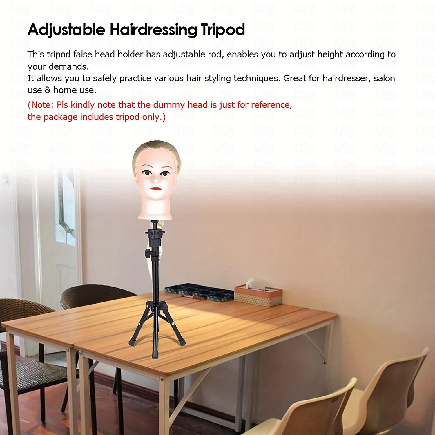 22 Inch Wig HeadWig Stand Tripod with HeadCanvas Wig HeadMannequin Head for WigsManikin Canvas Head Block Set for Wigs Making Display with Wig caps T/C Pins Set 2025 - $47.99 –P5