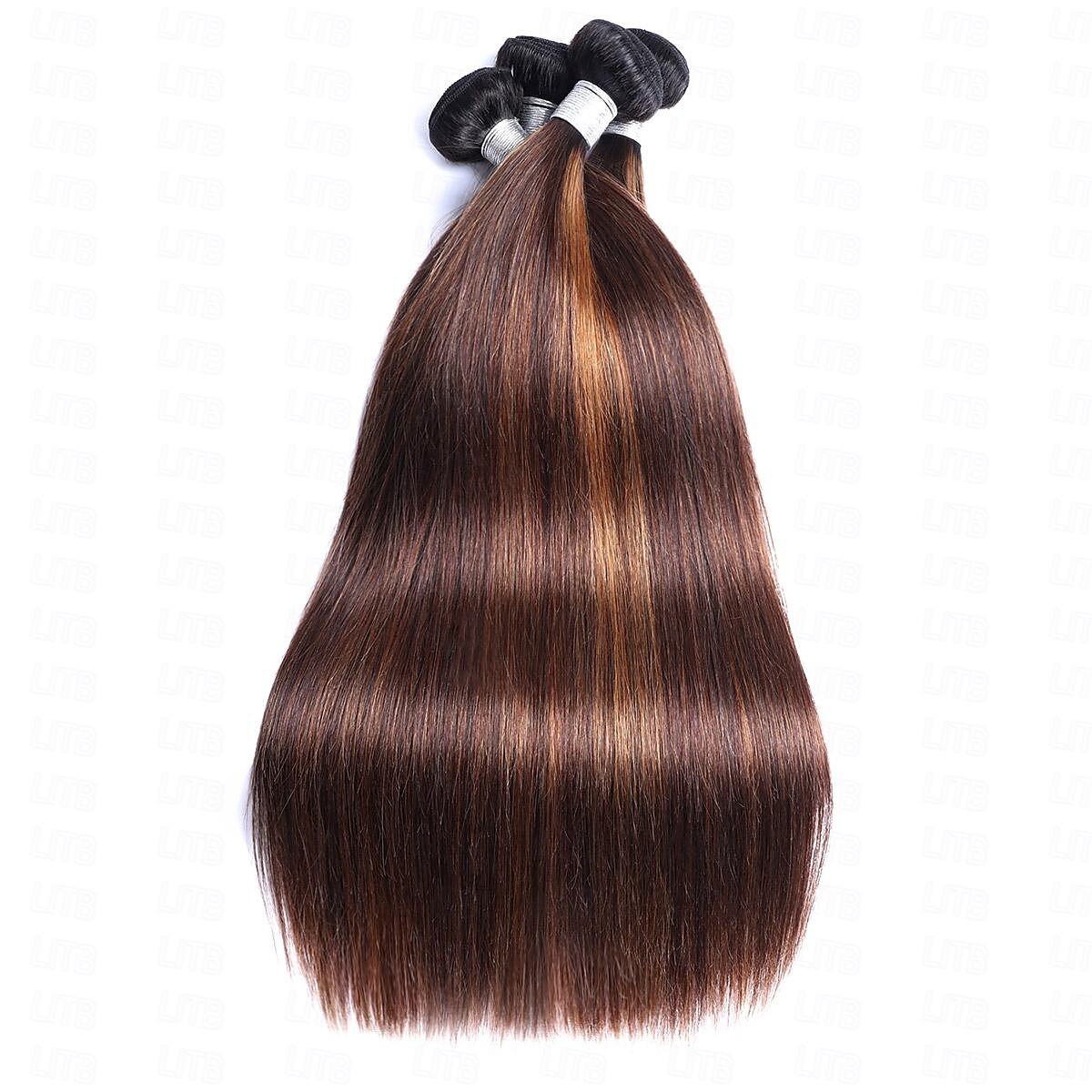 1 nippu ihmisen hiustenpidennykset t1b-4/30# suorat hiukset 12-28 tuumaa 2025 - $59.99 –P5