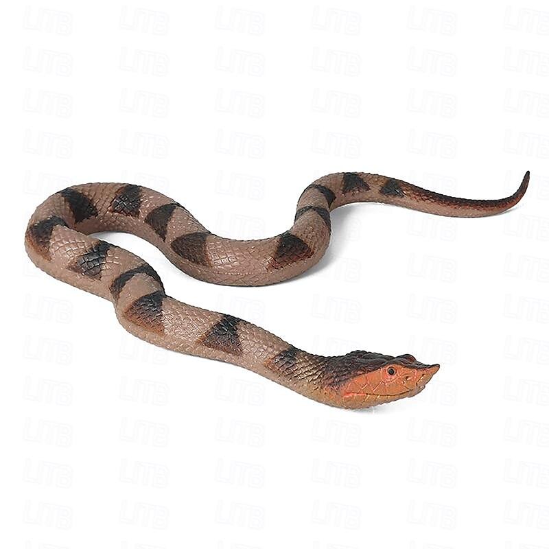 Realistic Snake Toy Rubber Snake Figure for Halloween Prank PropsLifelike Rubber Snakes Boa Constrictor FigurinesScare Birds Garden PropsPlastic Python Model Prank Gag Gift for April Fool's Day 2025 - $18.99 –P1