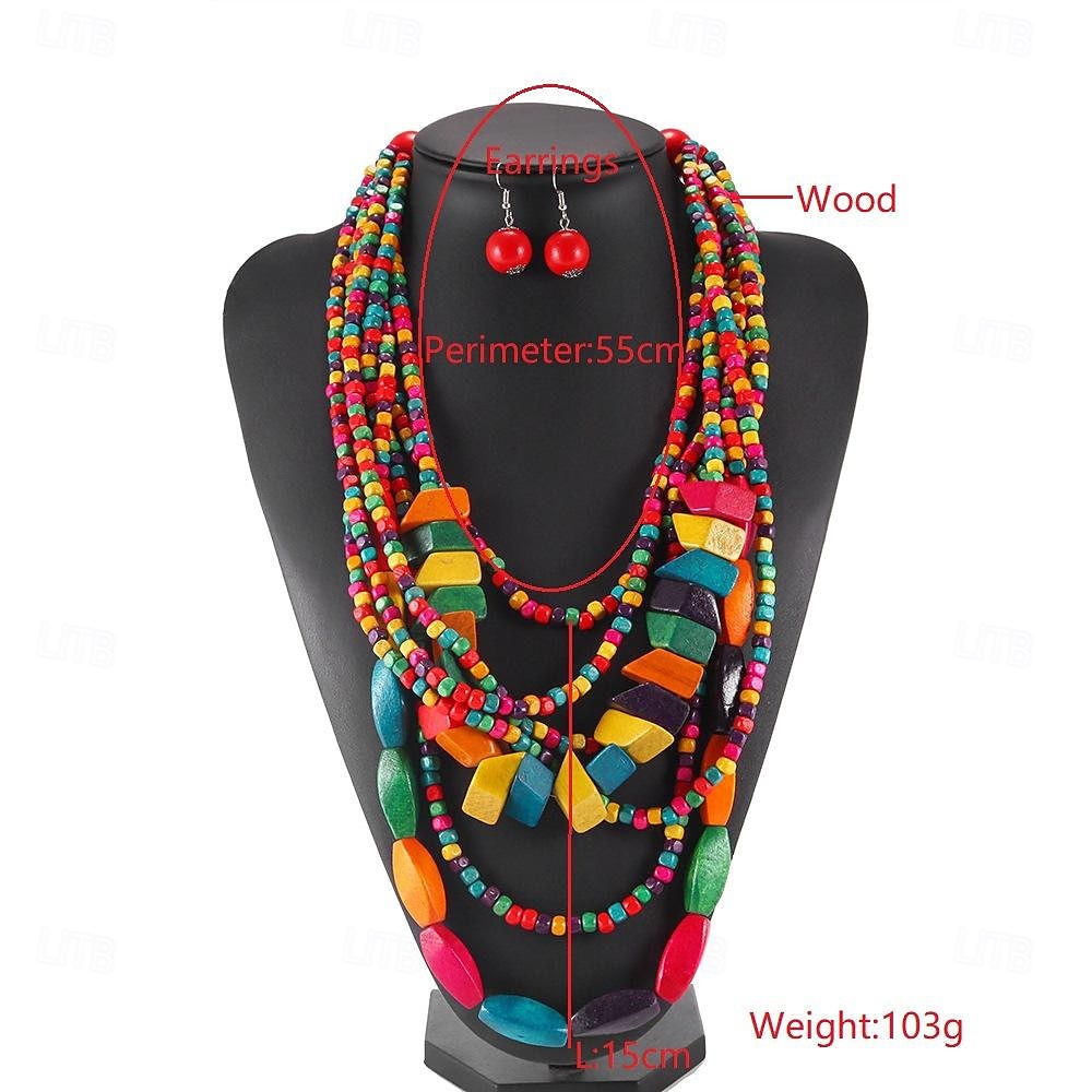 Colar Brinco Colar Brincos Retro Vintage Boêmio Boho Liga Para Cosplay Mulheres Jóias de fantasia Jóias da moda de 2025 por $15.49 –P1