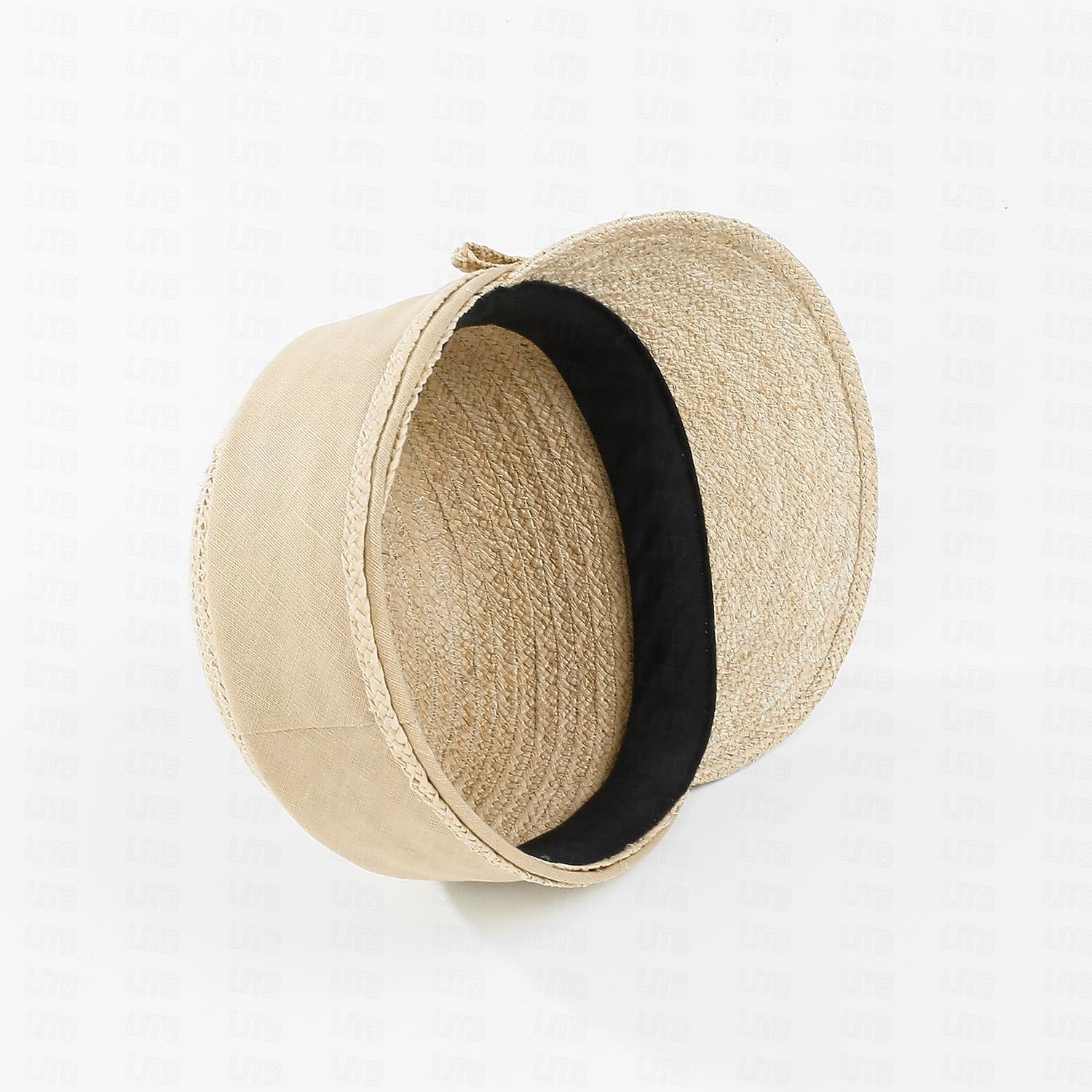 Hats Cotton Fabric Fiber Floppy Hat Straw Hat Sun Hat Casual Holiday Elegant Sun Protection With Lace-up Pure Color Headpiece Headwear 2025 - $28.99 –P5