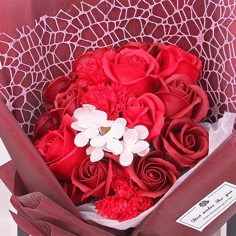 cadouri de ziua femeii ziua femeii cadouri de ziua mamei pentru fete buchet de sapun de trandafiri buchet de garoafe oferind cadouri practice profesoarelor cadouri de ziua mamei pentru mama 2025 - $25.99 –P4