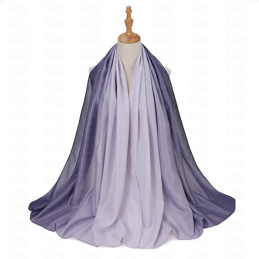Mujer Chales Hijab Bufandas Dubai islámico árabe musulmán Ramadán Adulto Tocados 2026 - $19.49 –P12