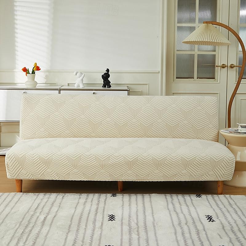 Copridivano letto senza braccioli in tessuto jacquard di 3 misure diverse, copridivano con decorazioni per Capodanno, protezione elasticizzata, copripanca elastico del 2025 a $30.99 –P14