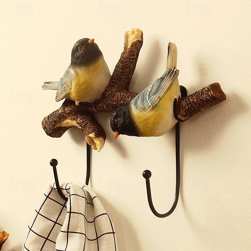 kreativní háčky na kabáty nástěnný držák na háčky ptáci háčky věšák na kabáty vintage háčky na zavěšení na zeď vstupní věšák na klíče ručníky kabáty klobouky 2025 - $40.99 –P12