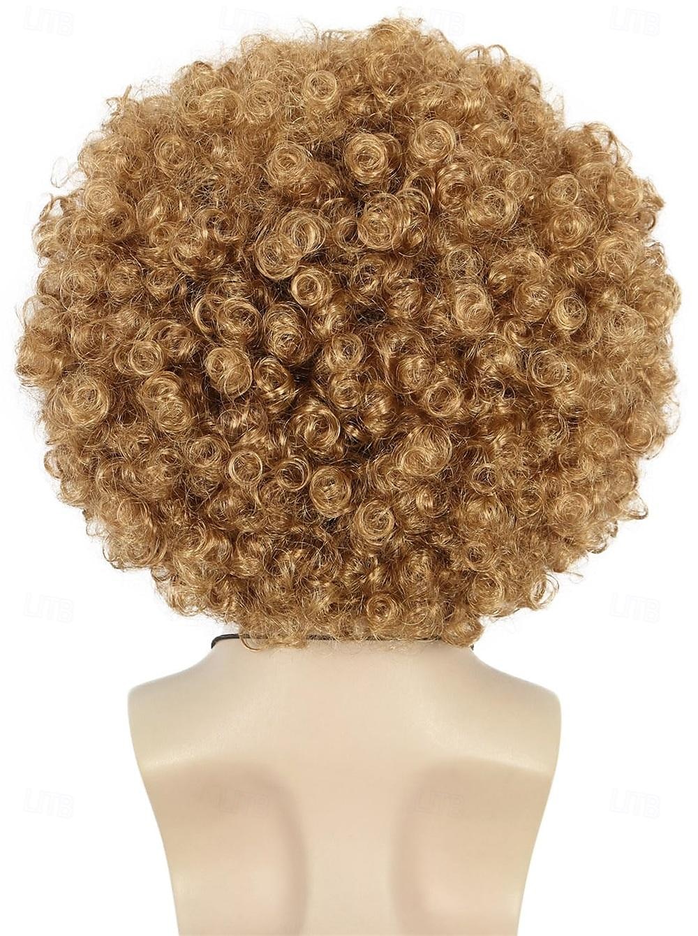 Dorosła Uniseks 60s 70s 80s Krótkie Złote Kręcone Afro Syntetyczna Disco Rocker Hipisi Włosy Kalifornijski Karnawał Cosplay Anime Kostium Peruki Halloween 2025 - $13.49 –P8