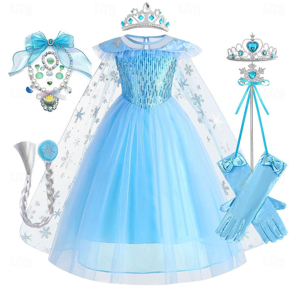 Frozen Princess Fairytale Elsa Dress Outfits Flower Girl Dress Cute Movie Cosplay for Girls' Kid's Wedding Wedding Guest 2025 - $55.99 –P1