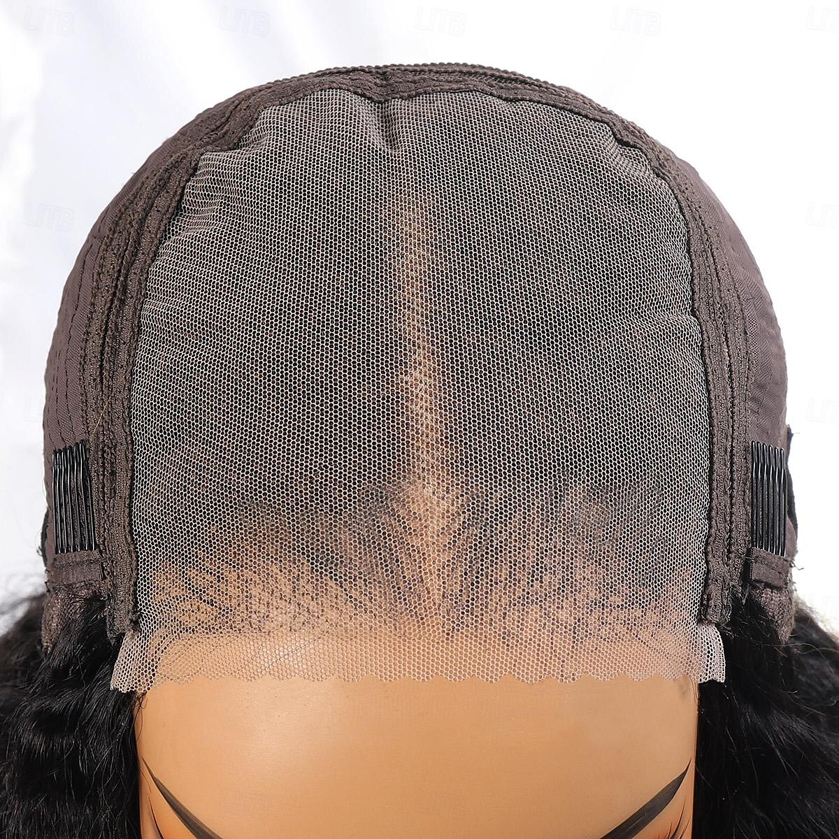 Peruca de cabelo humano natural com cor natural, descolorida, com nós em renda 5x5, ondas profundas e soltas, densidade de 150%, 56-76 cm (22-30 polegadas), para mulheres negras. de 2026 por QAR 1499.27 –P5