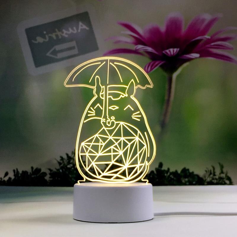 3D Night Light Bedroom Bedside Lamp Eye Care Led Light Birthday Valentine's Day Gift 2025 - $12.99 –P5