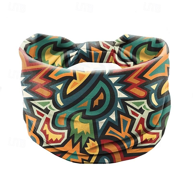 fascia stampata, foulard bohémien, fascia elastica per yoga sportiva da donna, fascia a tesa larga, accessori per capelli alla moda del 2025 a $8.49 –P5