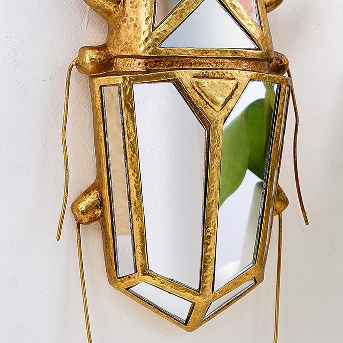 1PC Ccreative Rresin Mmaterial Gold Asilver Uunicorn Beetle Home Decoration Hhandicraft Wall Hanging with a Special Design Of Mmirror Inlaid Surface is a Good Collectible For Iinsect Eenthusiasts 2025 - $54.99 –P5