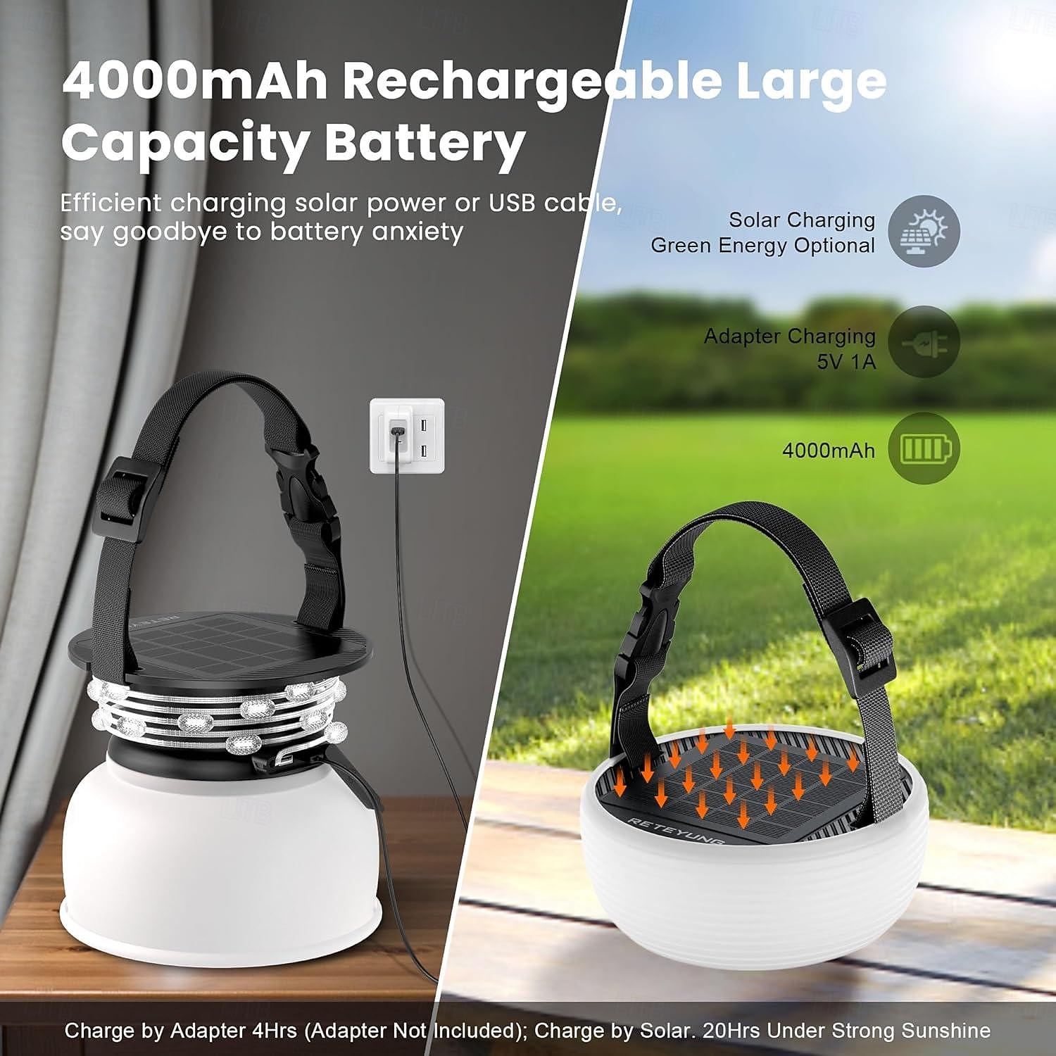 Camping Lantern Solar String Lights Multifunctional Rechargeable Outdoor Tent Camping Light 16.4FT IP65 Waterproof Camping Gear with Rechargeable Emergency for , Home and Party Decorations 2026 - $88.99 –P6