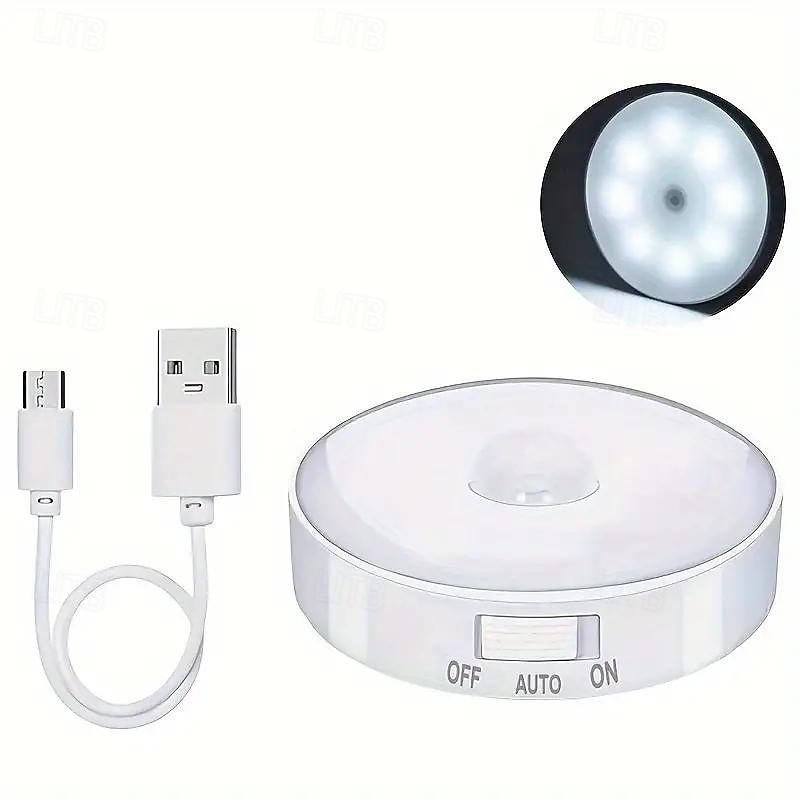 Luci da esterni con sensore di movimento luci notturne ricaricabili tramite USB luci da esterni a led luci notturne a led per corridoi armadi armadi scale camere da letto cucine e cortili 1/3 pezzi del 2025 a $9.99 –P5