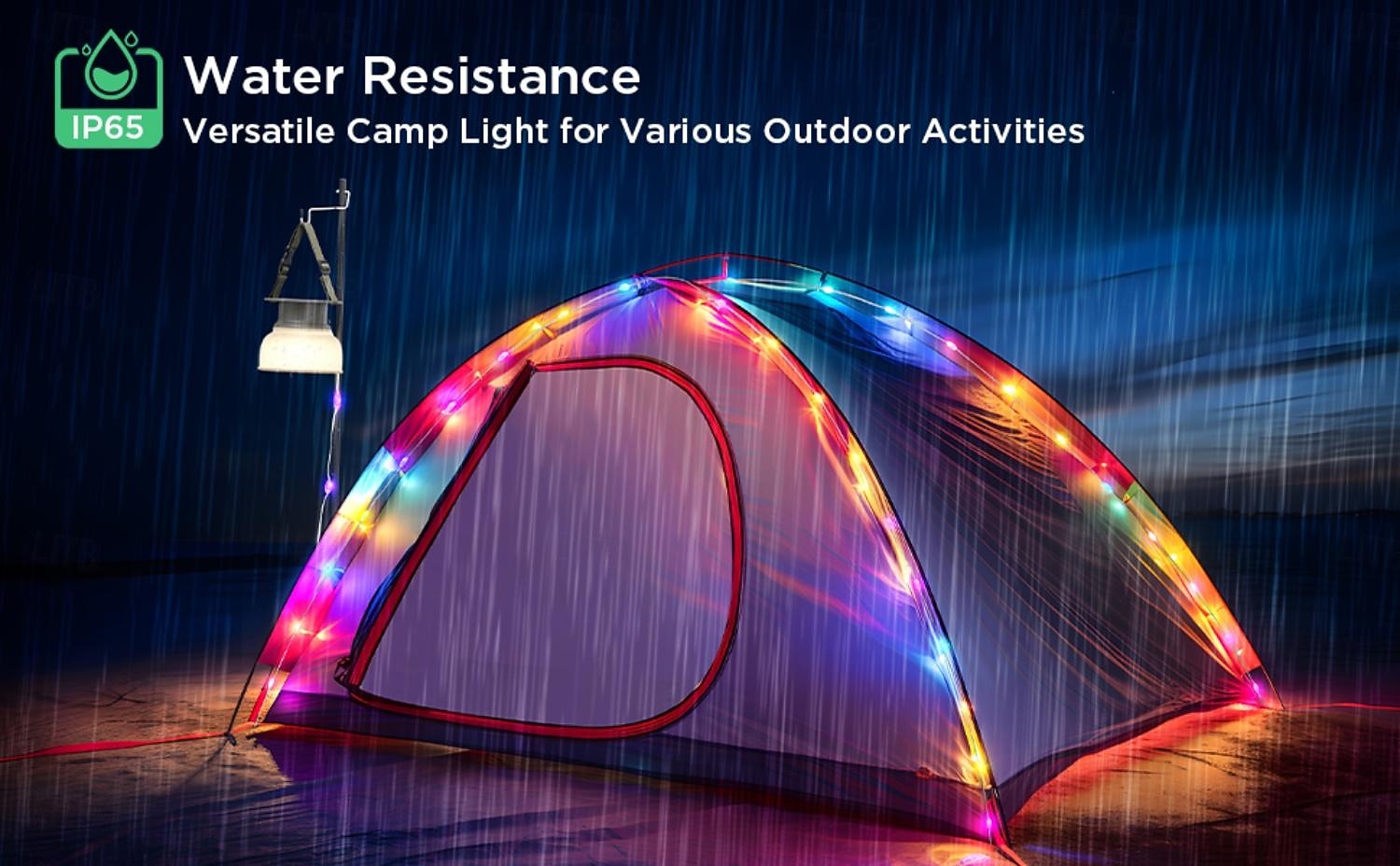 Camping Lantern Solar String Lights Multifunctional Rechargeable Outdoor Tent Camping Light 16.4FT IP65 Waterproof Camping Gear with Rechargeable Emergency for , Home and Party Decorations 2026 - $88.99 –P3