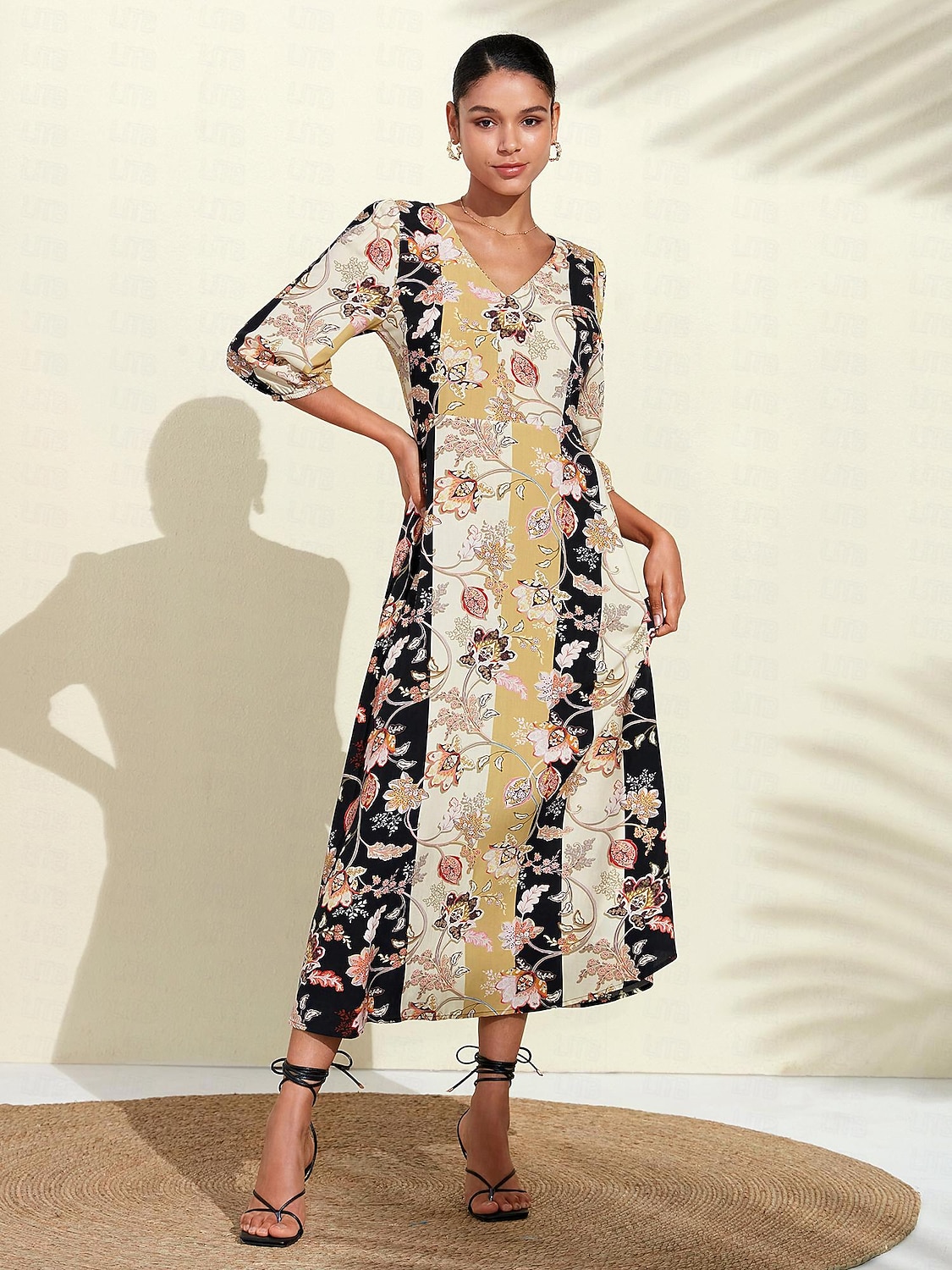 robe longue fleurie avec poche zippée de 2026 ? $125.99 –P2