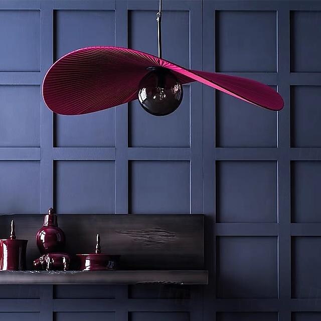 Lampe suspendue LED couleur de lumière chaude, design rond, luminaire suspendu en tissu, style nordique moderne, lampes suspendues pour salle à manger, chambre à coucher, 110-240v de 2025 ? $399.99 –P5