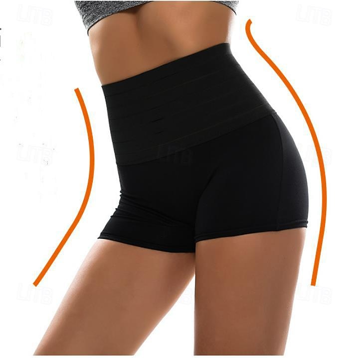 női formaruházat alkalmi / sportos rövidnadrág scrunch butt shorts kopásgátló rövidnadrág rövid nadrág hétvégi jóga sztreccs egyszínű haskontroll popsi emelő magas derék vékony bézs otthoni ruhák 2025 - $12.49 –P9