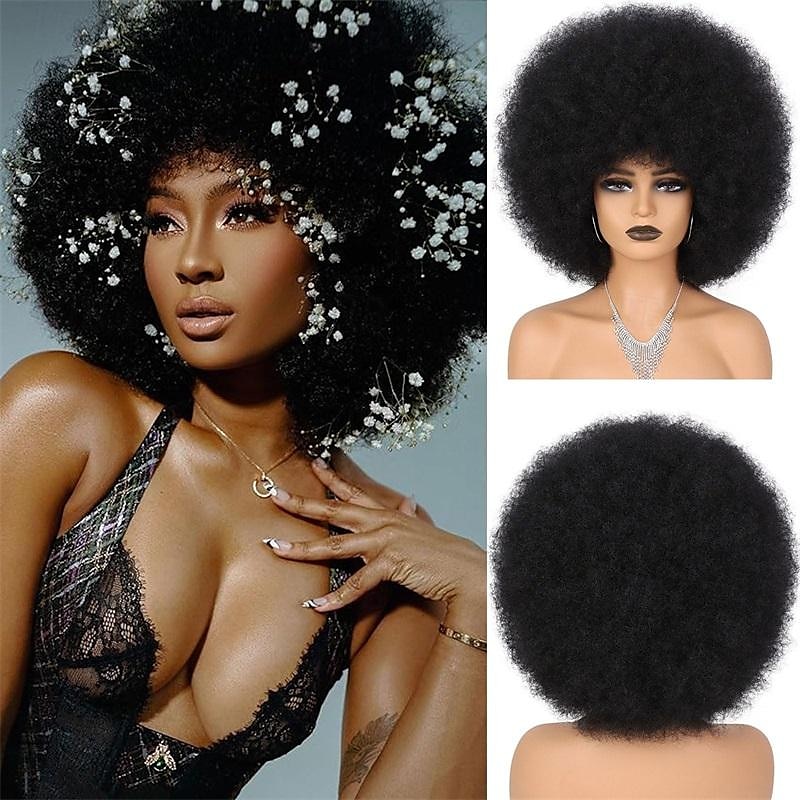 parrucche afro rosse per donne nere parrucca senza colla da indossare e andare da 10 pollici parrucche afro ricce parrucche sintetiche color borgogna per feste quotidiane costume cosplay uso del 2025 a $19.99 –P15