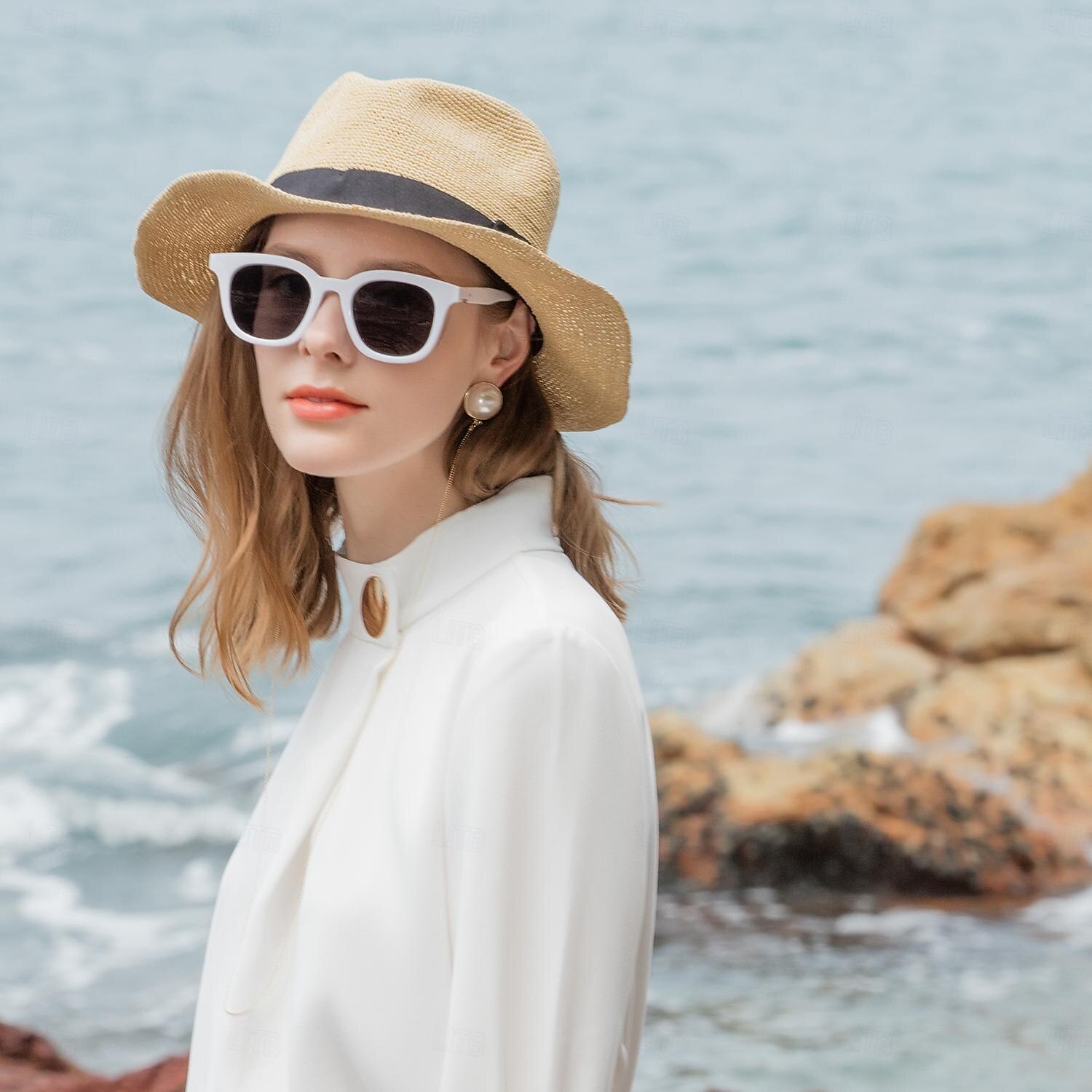 Chapeaux Fibre naturelle Paille Chapeau de seau Chapeau de Paille Chapeau de soleil Mariage Casual simple Classique Avec Ruban Casque Couvre-chef de 2025 ? $30.99 –P3