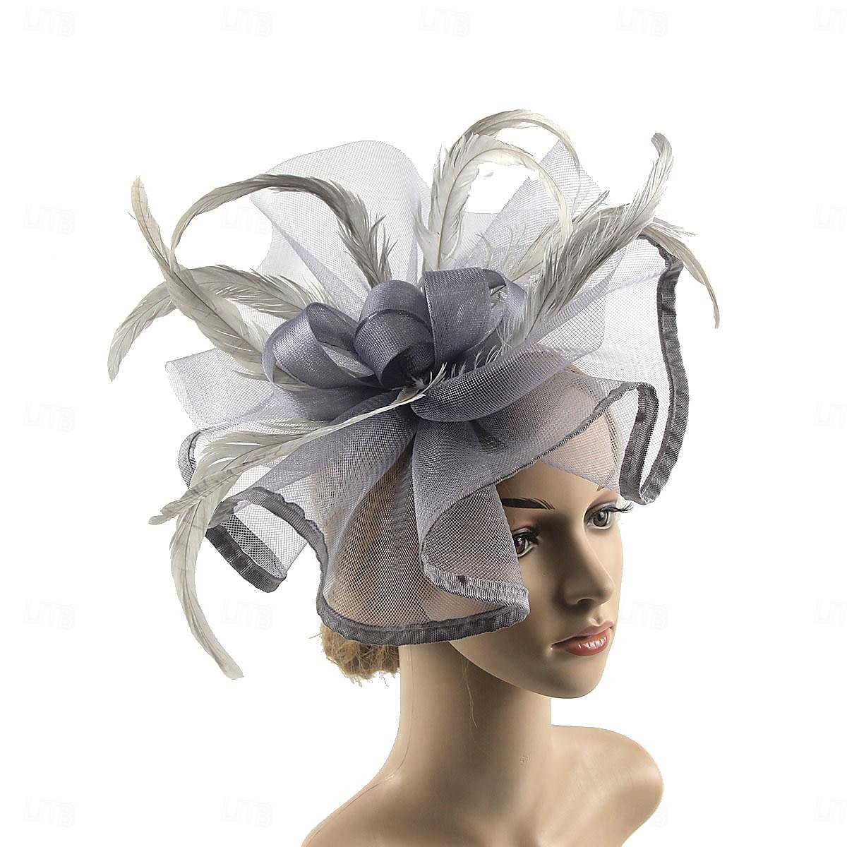 Elegant Retro / vintage Huvudbonad Festklädsel Fascinatorhatt Maskeradkläder Dam Maskerad Semester Fest Datum Vuxna Hatt Alla årstider 2026 - $29.99 –P6