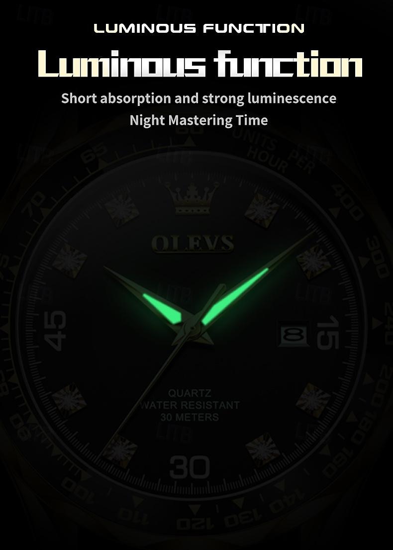 OLEVS Men Quartz Watch Minimalist Fashion Casual Wristwatch Luminous Calendar Waterproof Steel Watch 2026 - $34.99 –P14