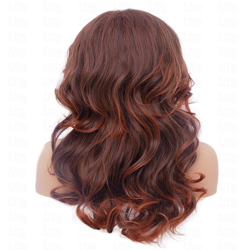 Rugelyss Vintage Wigs Dark Brown Rednish Maroon Wig for Women Lady Natural Synthetic Full Wigs for 70s Cosplay Costume Disco Hair Wig Halloween Wigs 2026 - $20.99 –P11