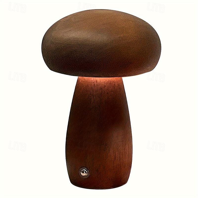 Lampe led champignon rechargeable, veilleuse de table créative, veilleuse de chevet, interrupteur tactile, lumière d'ambiance, cadeau de 2025 ? $21.99 –P8