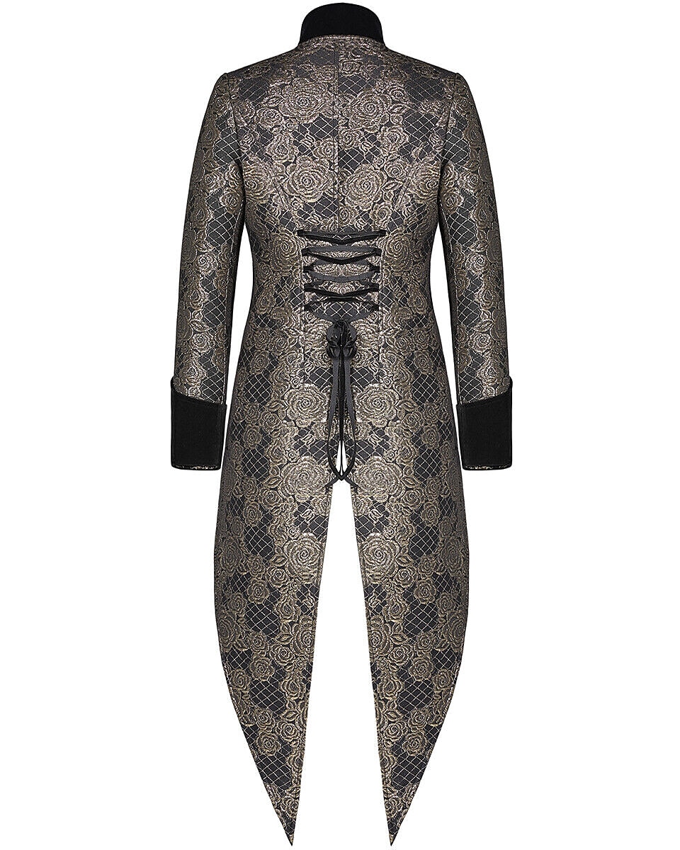 Punk & Gothic Medieval Coat Masquerade Ren Faire Prince Knight Ritter Nobleman Men's Royal Steampunk Party / Evening Adults' Coat 2025 - $52.99 –P3