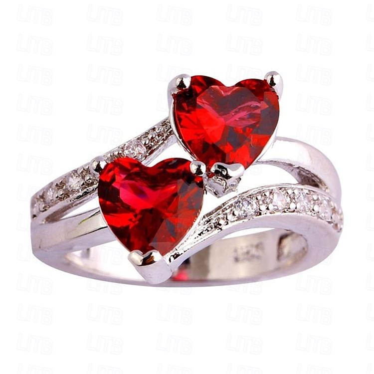 Ringe Bryllup Gammeldags stil Rød Blå Regnbue Chrome Glede Elegant Årgang Mote 2025 - $9.99 –P1