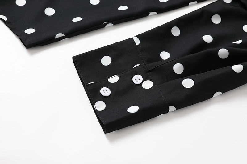 Herre Skjorte Sommerskjorte Hawaii skjorte Skjorte med knapper Svart Rosa Langermet Polkadotter Aftæpning utendørs Gate Knapp ned Klær Polyester Mote Fritid Pustende Bekvem 2025 - $21.99 –P6