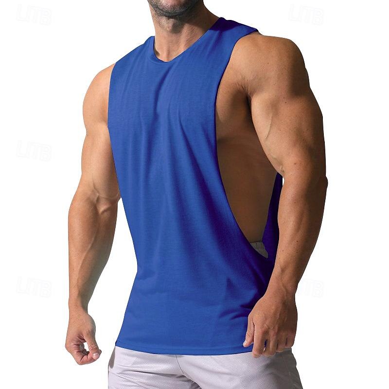 Herren Tank Top Shirt Unterhemden Ärmellos Rundhalsausschnitt Frühling Sommer Glatt Modisch Designer Basic Sexy Urlaub Strasse Ausgehen Hellblau Weiß Rosa Top T-Shirt für Herren 2025 - $10.49 –P3