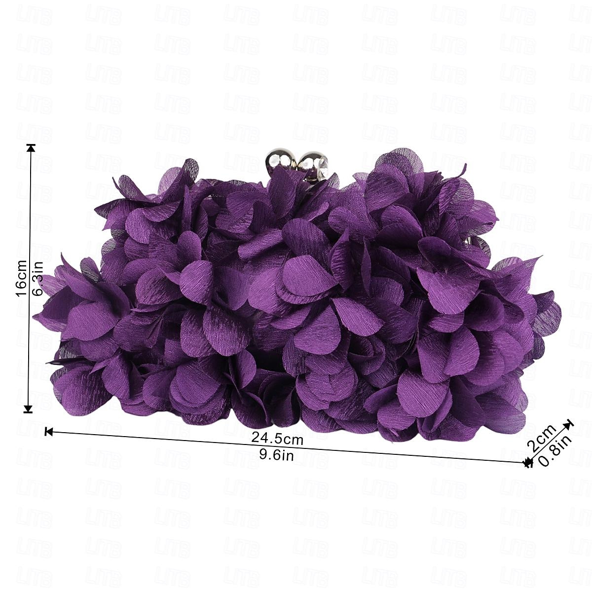 Femmes Pochette Sac de soirée Satin Soirée Saint-Valentin Strass Chaîne Couleur Unie Violet de 2025 ? $29.99 –P6