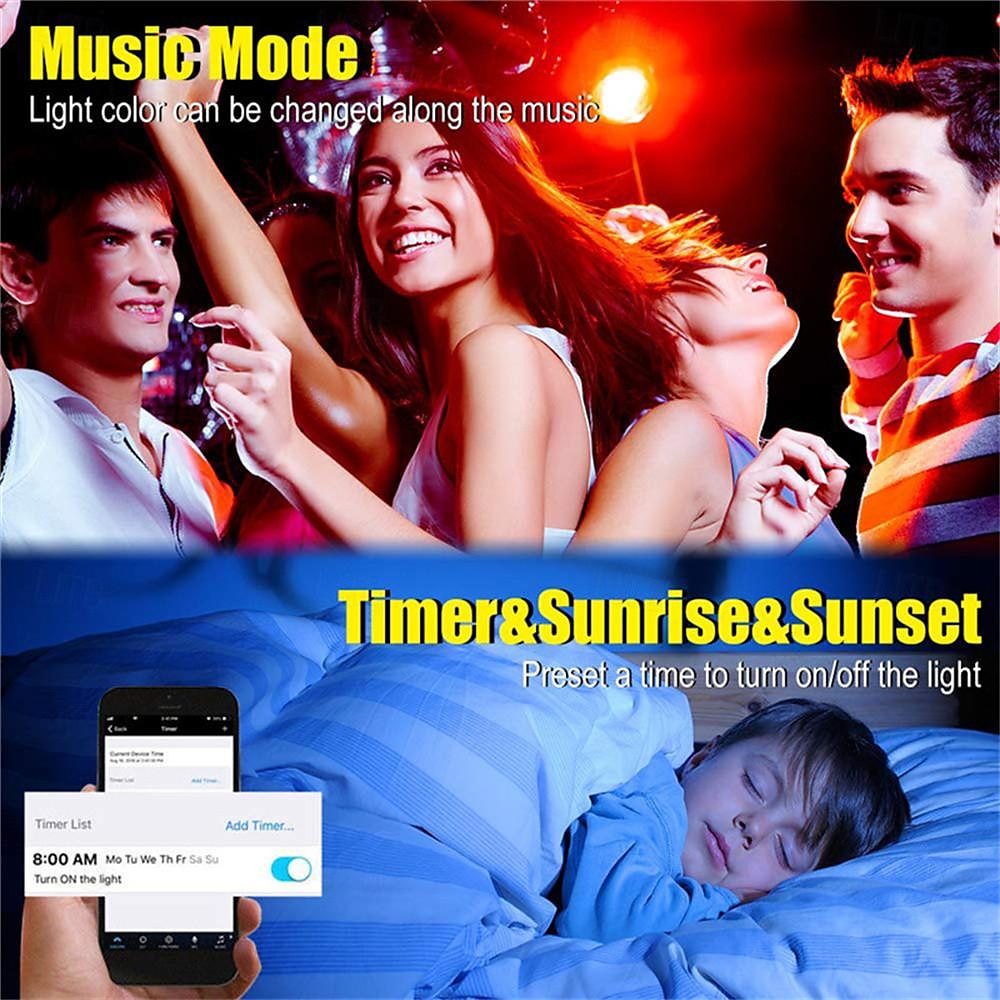 waterdichte led strip licht tv usb licht 1/2/3/5meter met bluetooth app zwembad lichtstrip 3k controle 5v string led band smd5050 led lint 2025 - $8.49 –P3