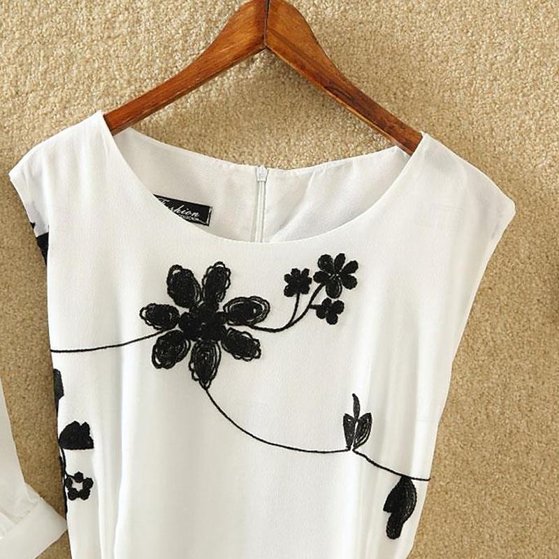 Retro / vintage Femtiotal Klänningar Blus / Skjorta Kläder Blommig Rund hals Dam Ledigt / vardag Möhippa Vuxna Skjorta Klänning Hemkomstklänningar Sommar 2025 - $41.99 –P7
