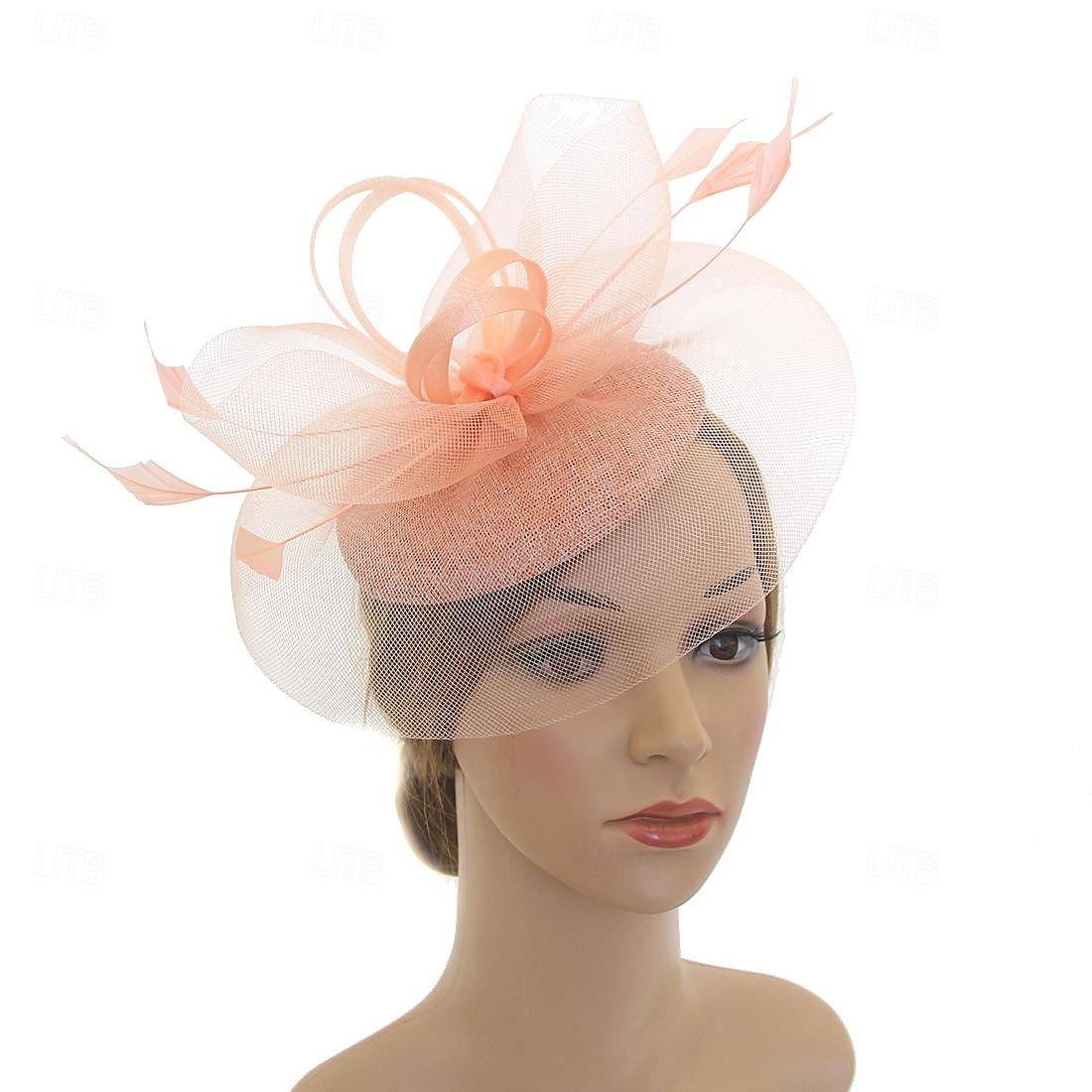 Elegant Retro vintage Helm Feestkostuum Fascinator-hoed Kostuum Dames Maskerade Vakantie Evenement / Feest Afspraakje Volwassenen Hoed Alle seizoenen 2026 - $15.49 –P7