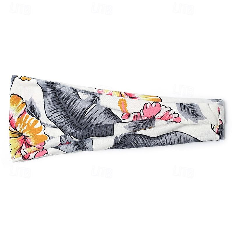 Printed Sports Headband Yoga Headband Headband Sweat Absorbing Band Anti Sweat Women s Wide Brimmed Headscarf Headwear 2025 - $6.99 –P13