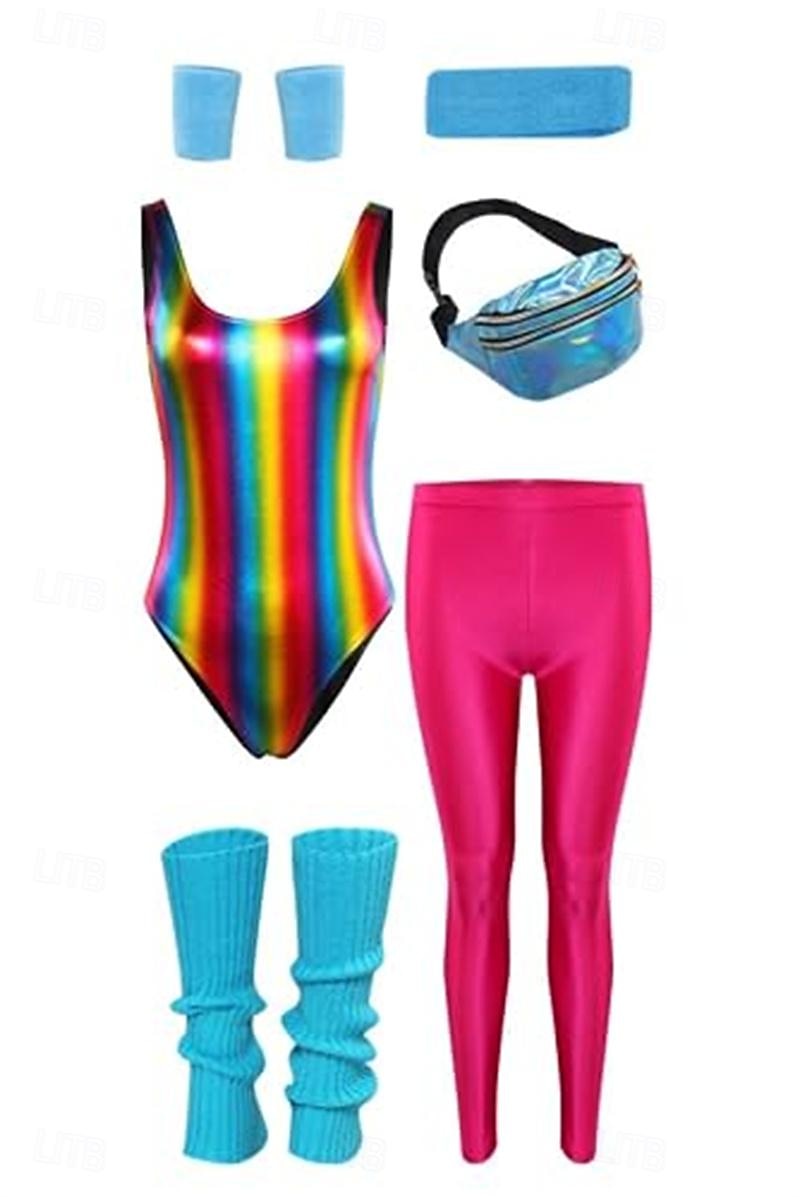 metallinen Jaren '80 Glanzend latex patent One Piece PU-leer Babypakje  Dames Carnavalskostuum Halloween Carnaval Maskerade Feest / Uitgaan Vrijgezellenfeest Prideparade Volwassenen Beenwarmers Tas 2025 - $47.99 –P2