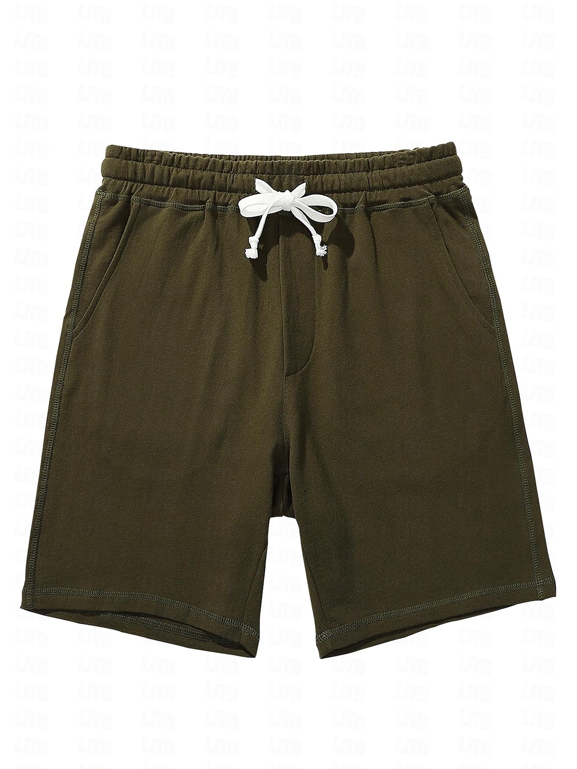 Homens Shorts de moletom Calções de treino Shorts casuais Bolsos Com Cordão Cintura elástica Tecido Conforto Respirável Comprimento do joelho Casual Diário Feriado Esportes Moda Preto Verde Tropa de 2026 por $14.49 –P2