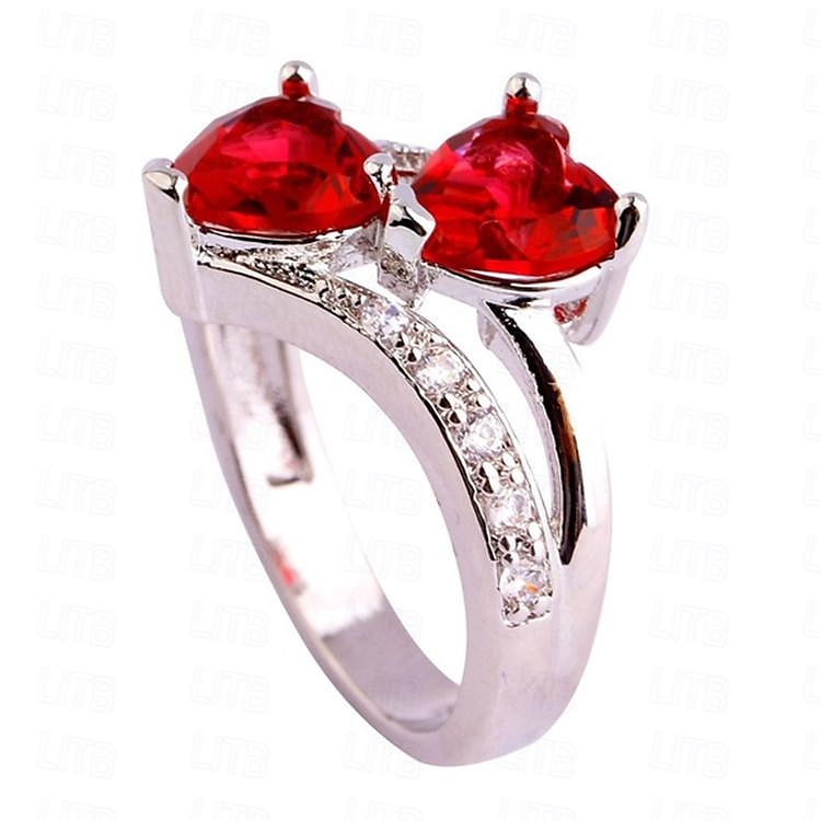 Ringe Bryllup Gammeldags stil Rød Blå Regnbue Chrome Glede Elegant Årgang Mote 2025 - $9.99 –P2