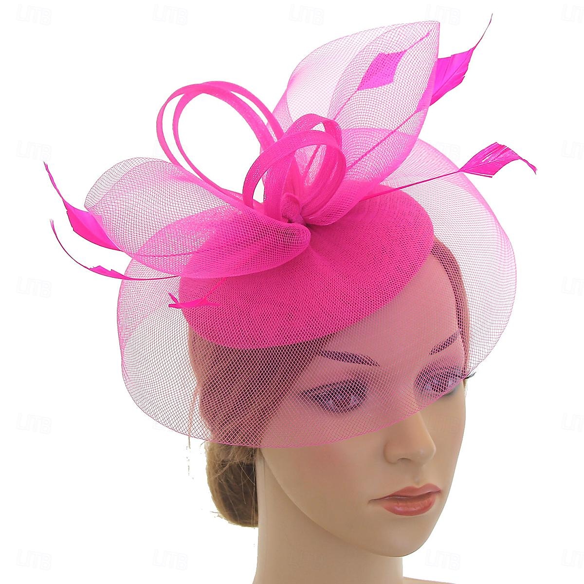 Elegant Retro vintage Helm Feestkostuum Fascinator-hoed Kostuum Dames Maskerade Vakantie Evenement / Feest Afspraakje Volwassenen Hoed Alle seizoenen 2026 - $15.49 –P2