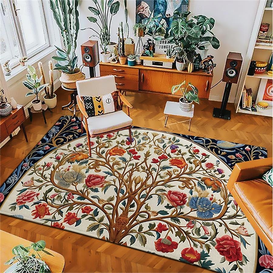 Tree of Life Vintage Area Rug Kitchen Mat Non-Slip Oil Proof Floor Mat Livingroom Rug Indoor Outdoor Mat Bedroom Decor Bathroom Mat Entrance Rug Door Mat 2026 - $17.49 –P1