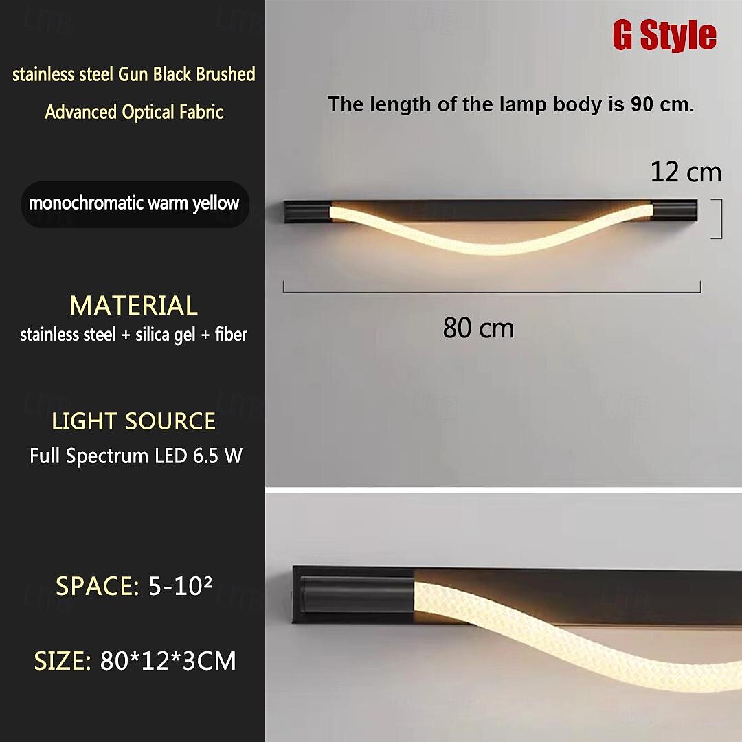 Led Silicone Wall Lamp Woven Texture Pure Silicone 360-Degree Light Interior Decoration Wall Lamp DIY Modeling Wall Lamp Suitable for Bedroom Study Living Room Asle 3000K Warm White 2025 - $82.99 –P7