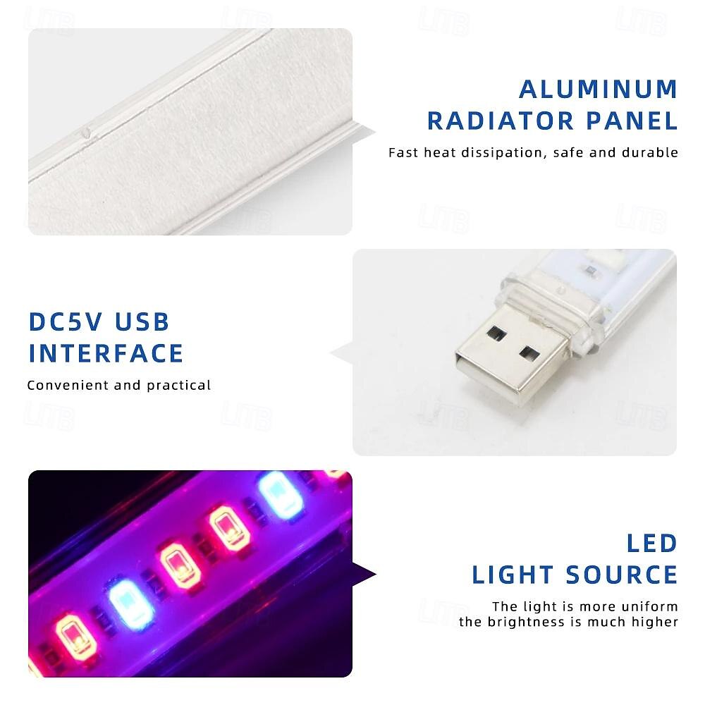 2pcs 1pcs Led Grow Light 21 leds USB Portable LED Plant Grow Light DC5V Full Spectrum Phyto Lamp Rotation Flexible Light Indoor 2025 - $10.99 –P1