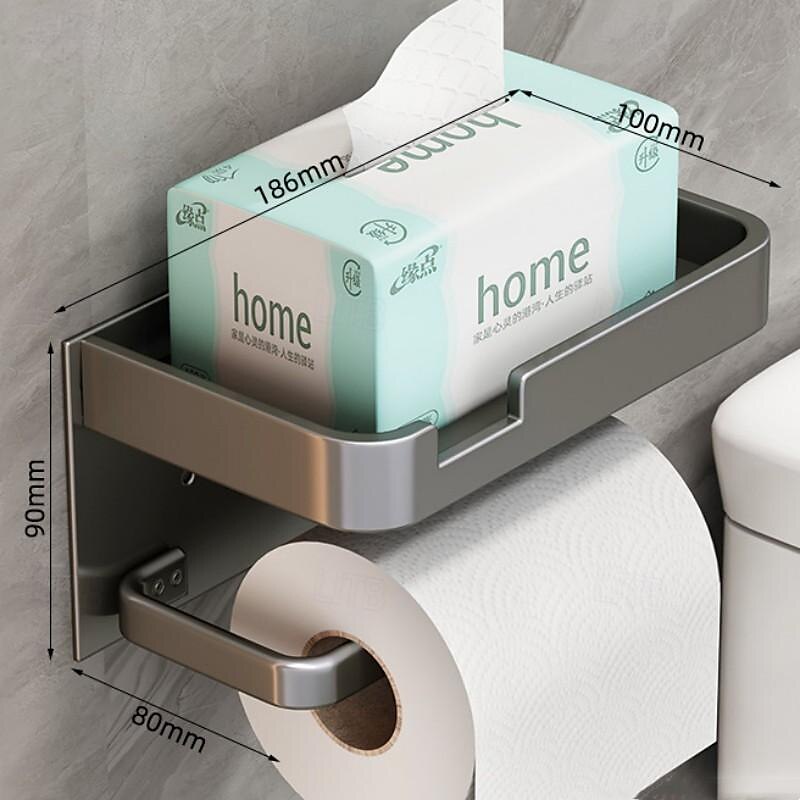 Toilet Tissue Box Wall Mounted Toilet Paper Drawer Bathroom Non Perforated Toilet Paper Rack Toilet Roll Paper Storage Rack 2025 - $23.99 –P10