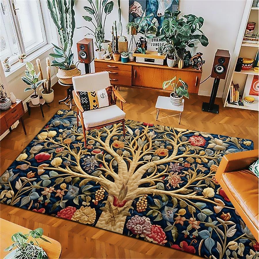 Tree of Life Vintage Area Rug Kitchen Mat Non-Slip Oil Proof Floor Mat Livingroom Rug Indoor Outdoor Mat Bedroom Decor Bathroom Mat Entrance Rug Door Mat 2026 - $17.49 –P9