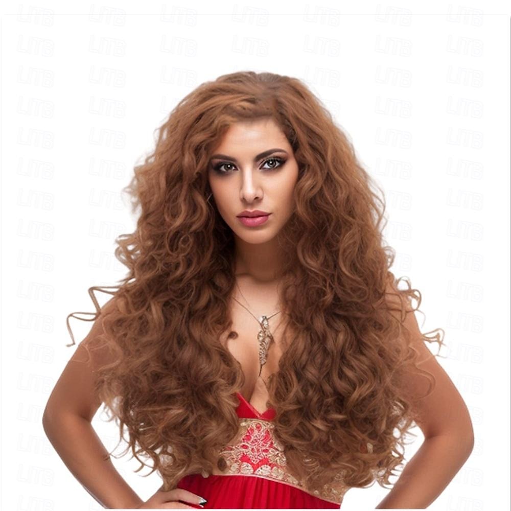 Rugelyss Vintage Wigs Dark Brown Rednish Maroon Wig for Women Lady Natural Synthetic Full Wigs for 70s Cosplay Costume Disco Hair Wig Halloween Wigs 2026 - $20.99 –P2