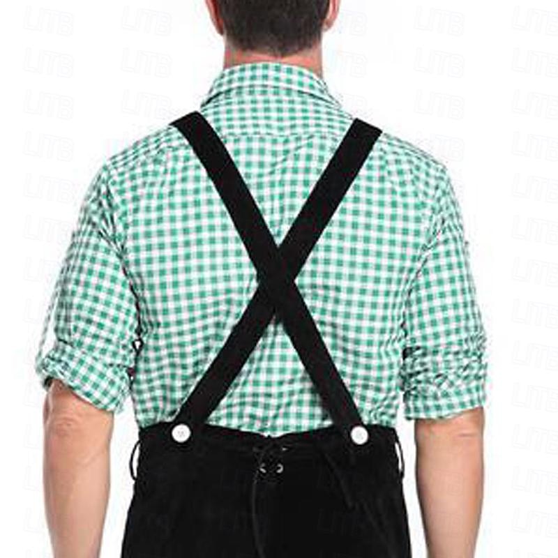 Herren Hemd Freizeithemd Knopfhemd Karierte Hemden Schwarz Rot Grün Langarm Karomuster Revers Karneval Urlaub Tasche Bekleidung Baumwolle Baumwollmischung Mode Lässig Bequem 2025 - AU $38.59 –P7